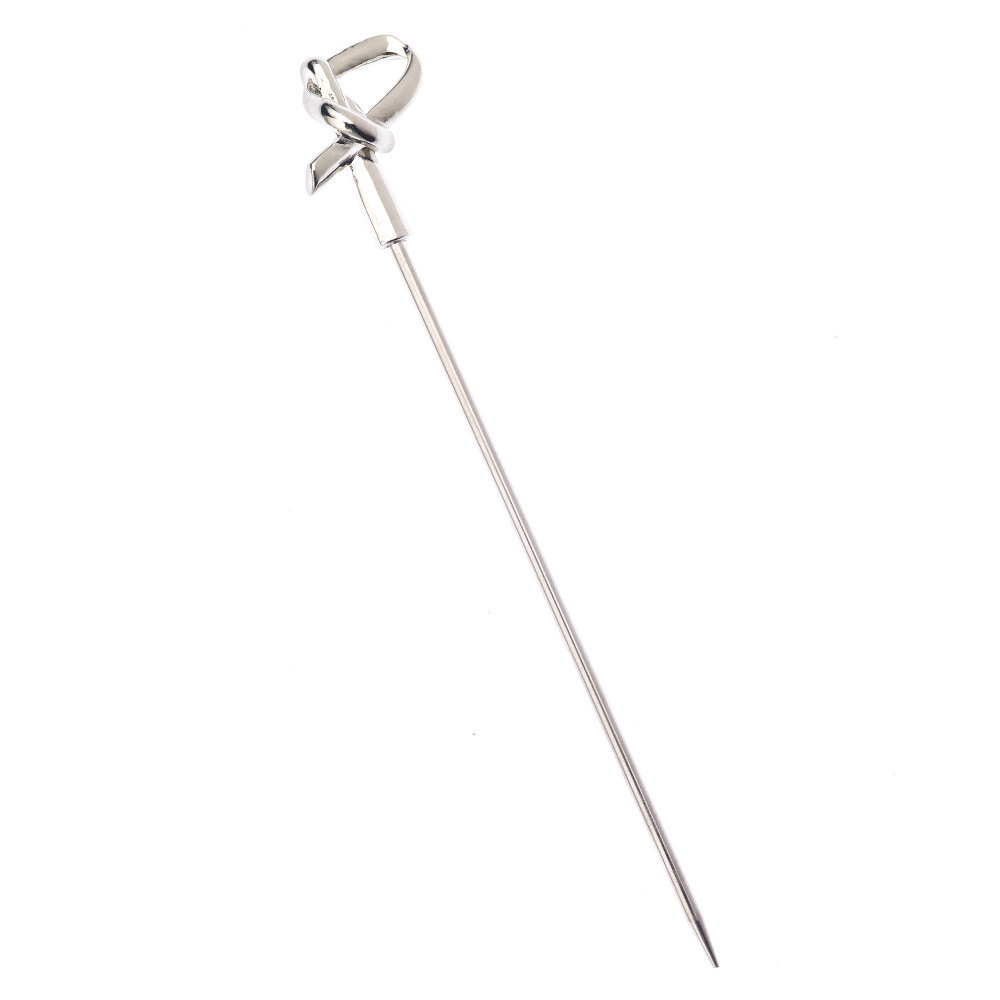 PALILLOS ACERO NUDO BAMBU SET X 12 PLATA BAR FLY