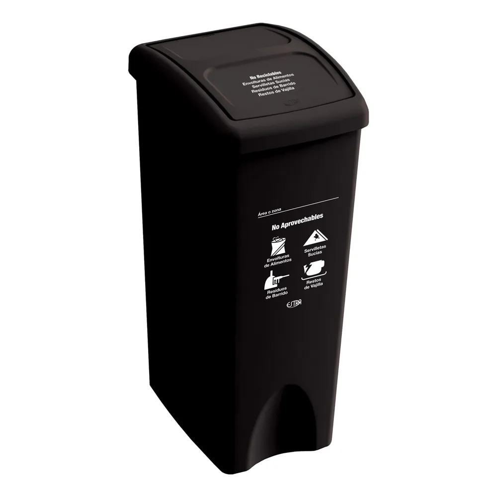 PAPELERA VAIVEN PLANA 53LT