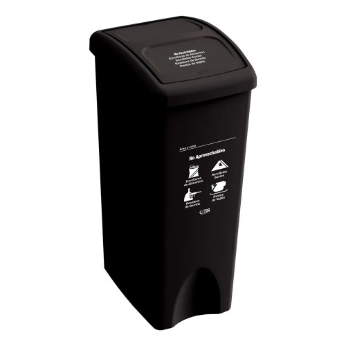 PAPELERA VAIVEN PLANA 53LT