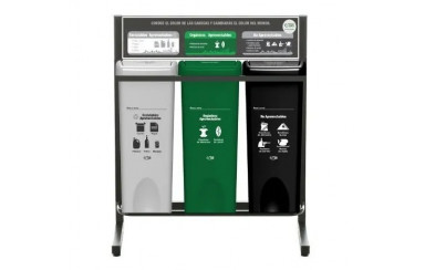 PUNTO ECOLOGICO 3 PUESTOS 53LT GENERICO
