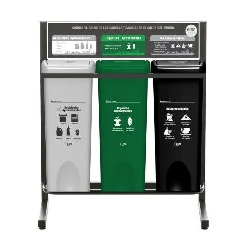PUNTO ECOLOGICO 3 PUESTOS 53LT GENERICO