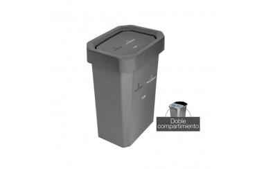 CANECA-PAPELERA ESTRABINS VAIVEN 53LT DOBLE