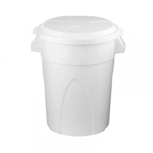 CONTENEDOR REDONDO 121L BLANCO X4