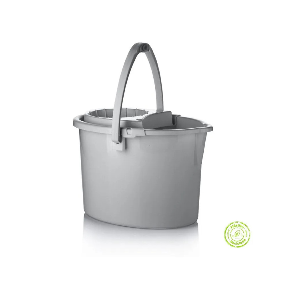 BALDE CON ESCURRIDOR 12L GRIS MR X6
