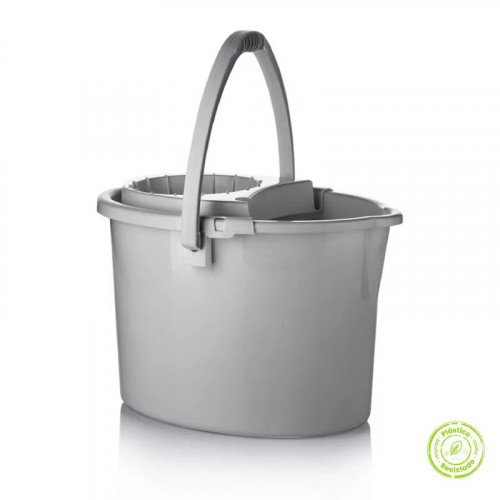 BALDE CON ESCURRIDOR 12L GRIS MR X6