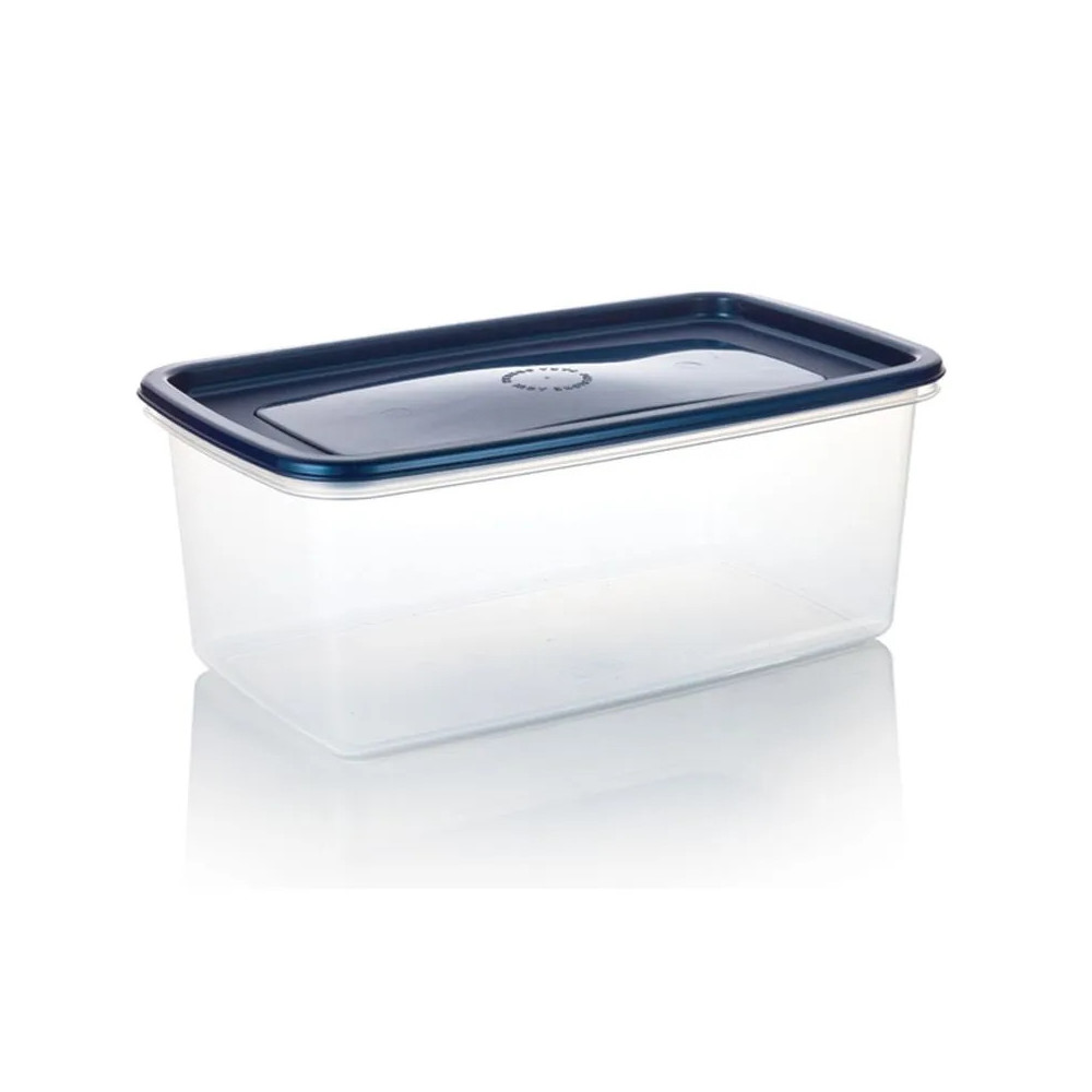 RECIPIENTE PLUS RECTANGULAR 4L AZUL NOCHE X8