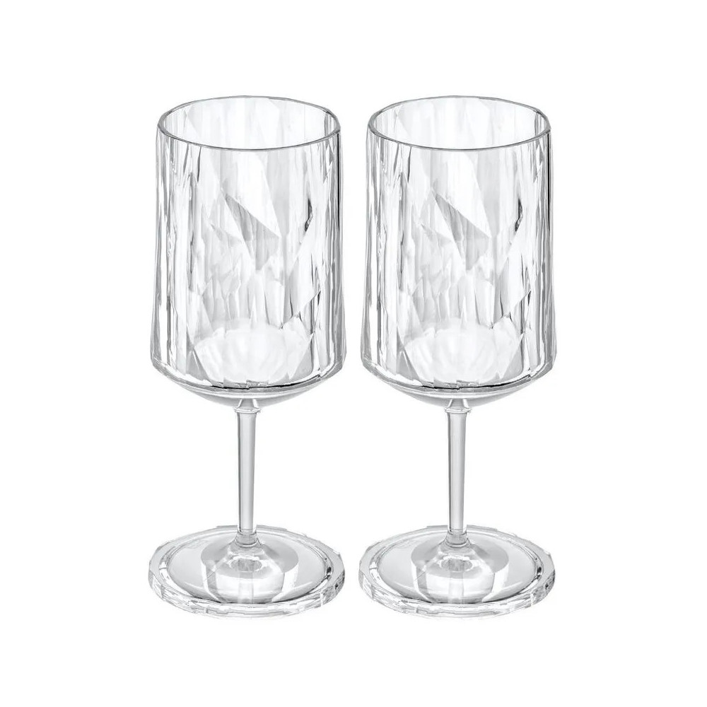 SET X 2 COPAS DE VINO PEQUEÑO POLICARBONATO 200 ML NATURAL