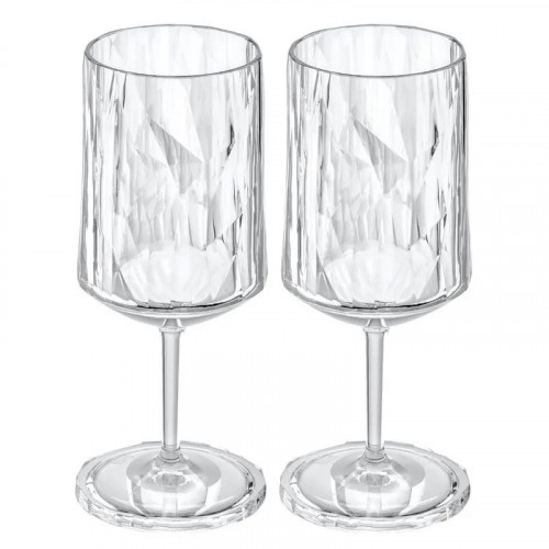 SET X 2 COPAS DE VINO PEQUEÑO POLICARBONATO 200 ML NATURAL