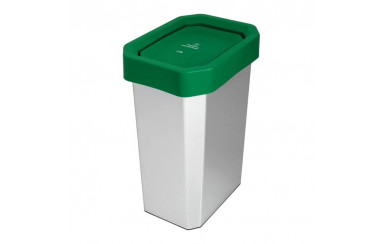 CANECA-PAPELERA ESTRABINS VAIVEN 26L VERDE-ORGANICO APROVECHABLE-IML METALIZADO