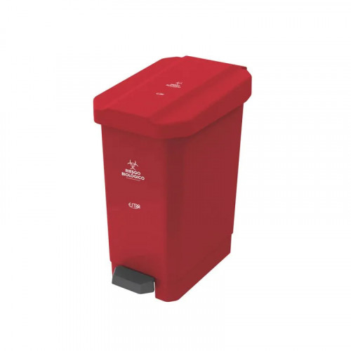 CANECA ESTRABINS PEDAL 22L ROJO - RIESGO BIOLOGICO