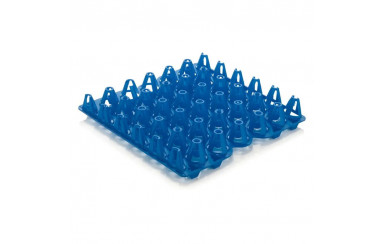 BANDEJA HUEVOS FLEXIBLE AZUL