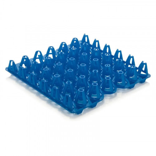 BANDEJA HUEVOS FLEXIBLE AZUL