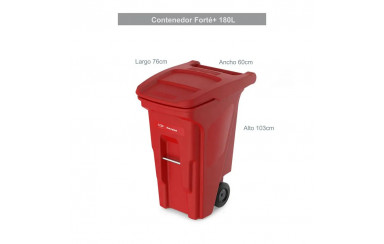 CONTENEDOR FORTE + 180L ROJO