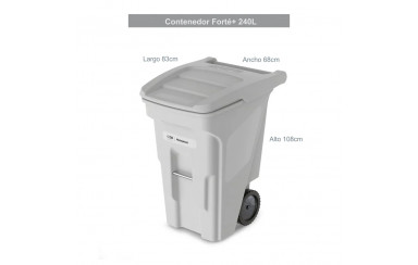 CONTENEDOR FORTE + 240L BLANCO