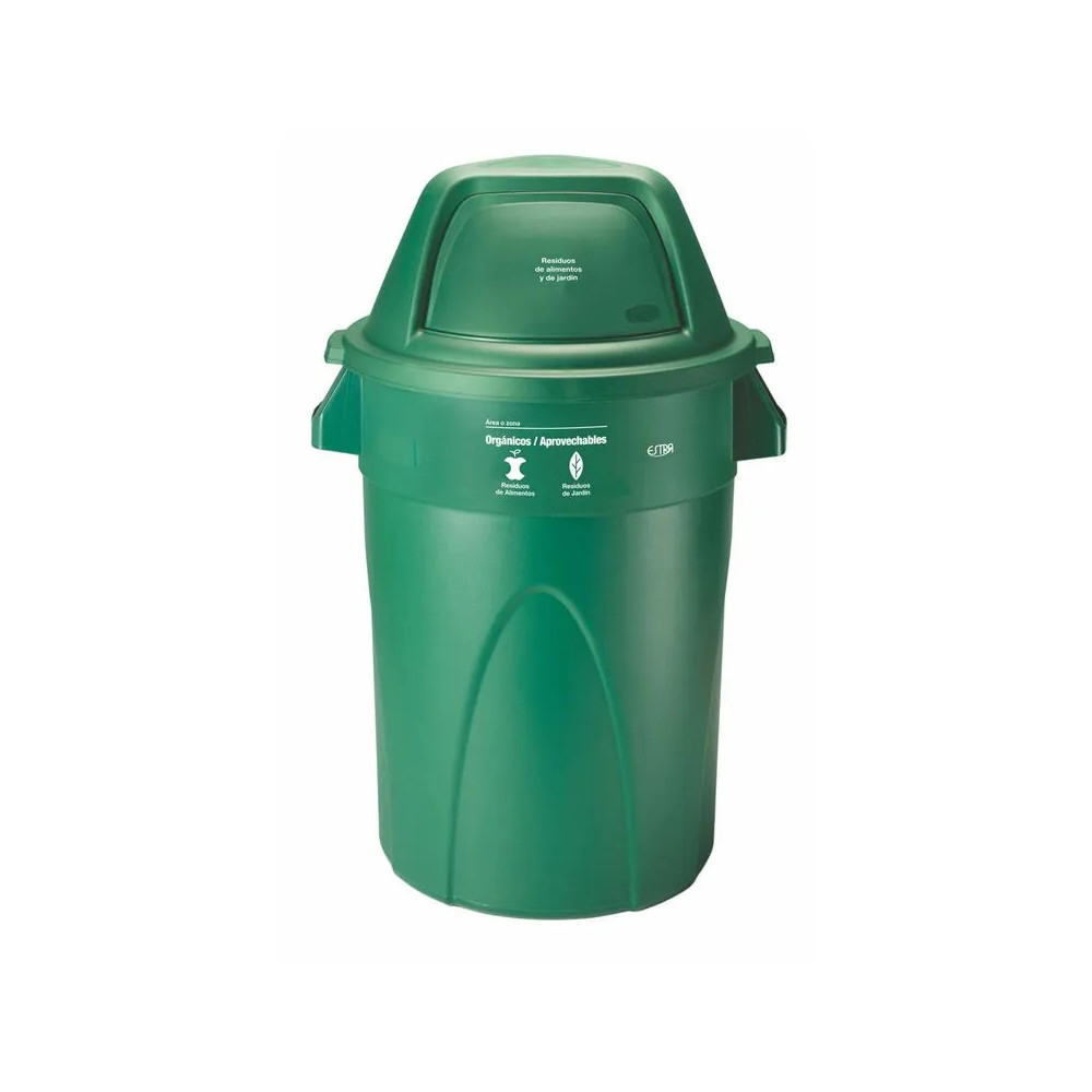 CONTENEDOR ELITE 121L VERDE-ORGANICO APROVECHABLE