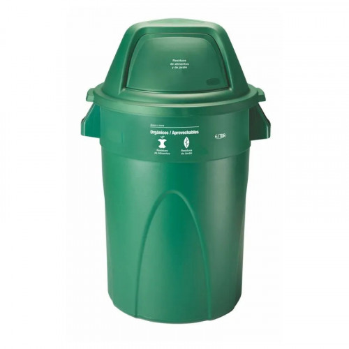 CONTENEDOR ELITE 121L VERDE-ORGANICO APROVECHABLE