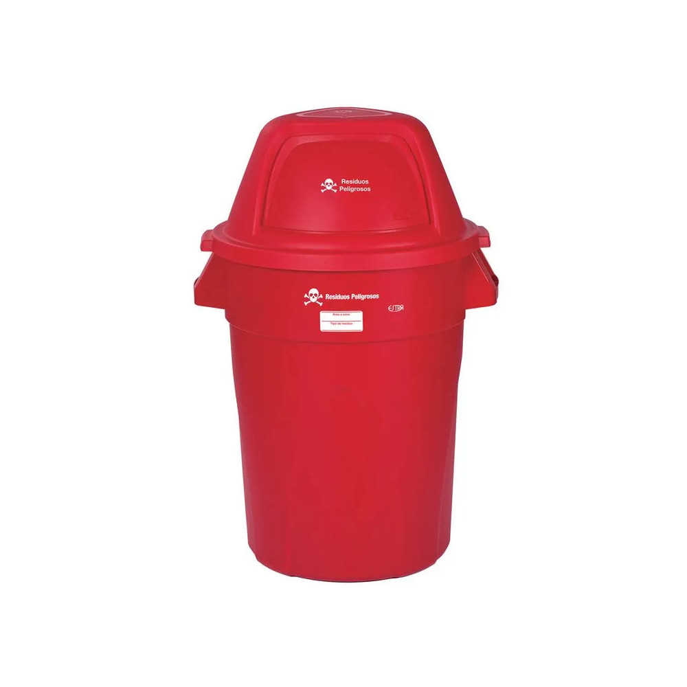 CONTENEDOR ELITE 121L ROJO - RESIDUOS PELIGROSOS V3