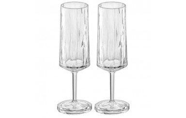 SET X 2 COPAS CHAMPAGNA POLICARBONATO 100 ML NATURAL