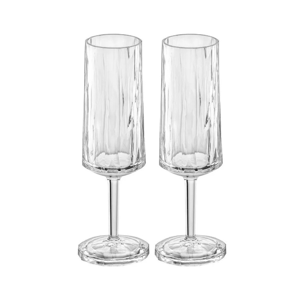 SET X 2 COPAS CHAMPAGNA POLICARBONATO 100 ML NATURAL