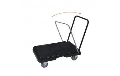 CARRO PARA TRANSPORTE DE MERCANCIA CON MANIJA PLEGABLE NEGRO