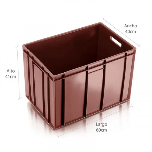 CAJA TR FDO CERRADO PARED CERRADA 60X40X41 VINO TINTO