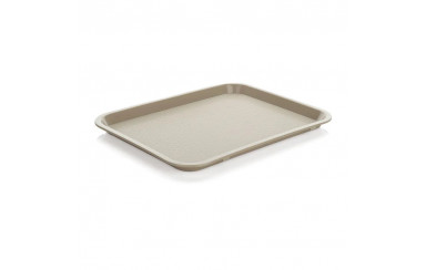 BANDEJA DE AUTOSERVICIO PEQUEÑA 27X35CM BEIGE