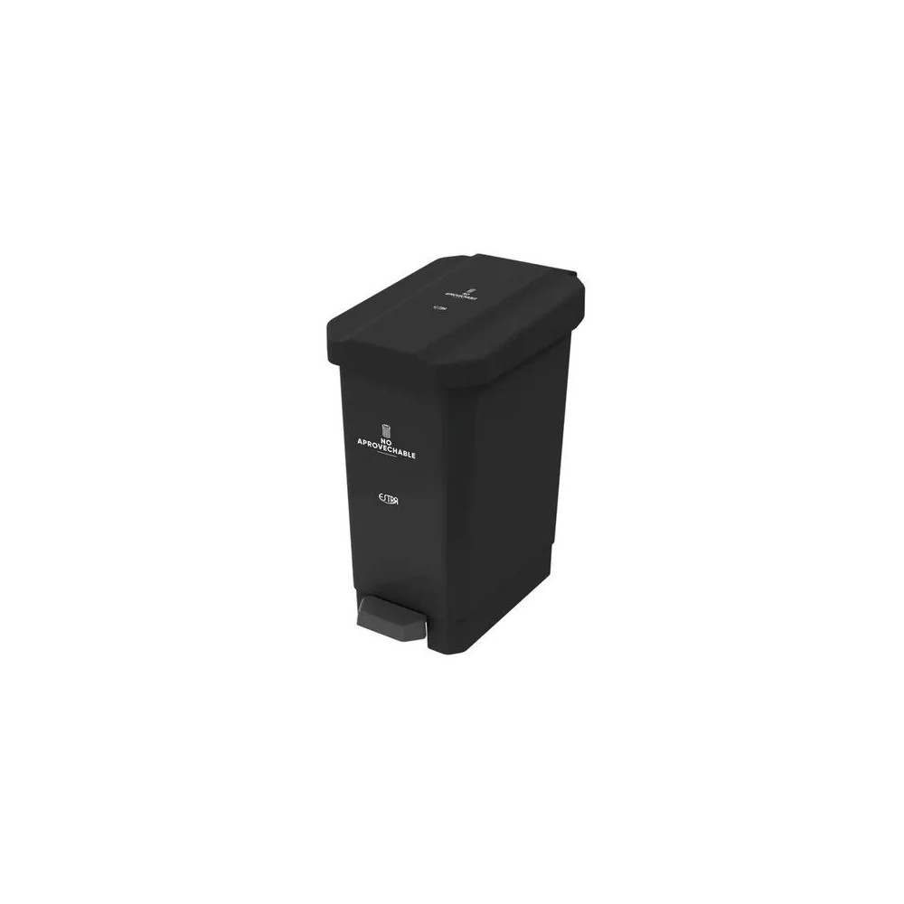 CANECA-ESTRABINS PEDAL 10L NEGRO-NO APROVECHABLE