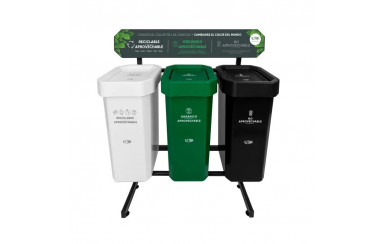 PUNTO ECOLOGICO ESTRABINS 3 PTOS CON BANNER 26L
