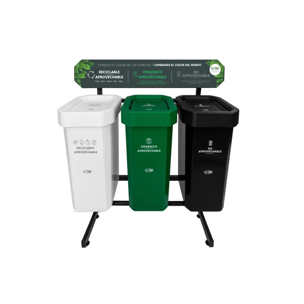 PUNTO ECOLOGICO ESTRABINS 3 PTOS CON BANNER 26L