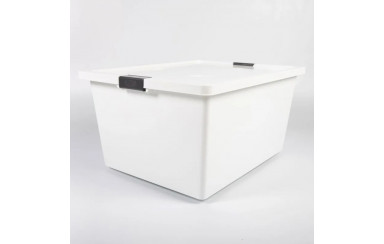 RECIPIENTE CON BROCHES 55L BLANCO - CONGELACION