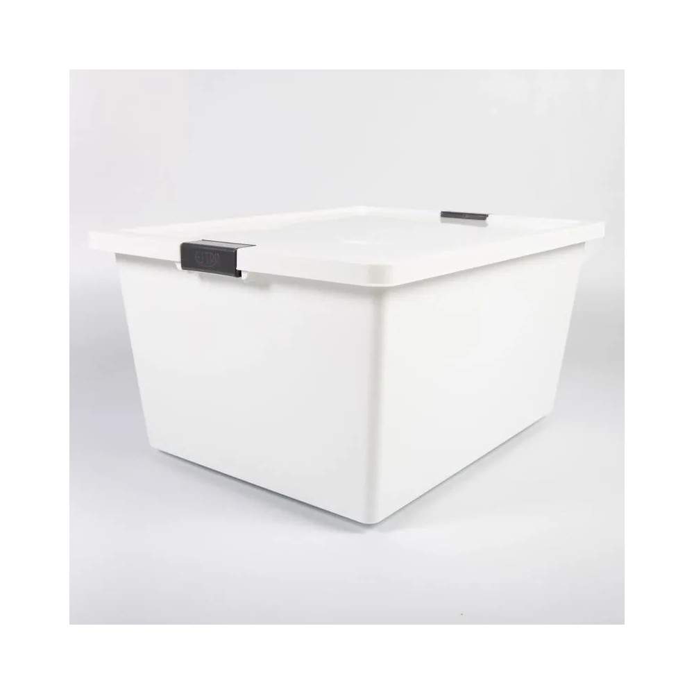 RECIPIENTE CON BROCHES 55L BLANCO - CONGELACION