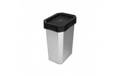 CANECA-PAPELERA ESTRABINS VAIVEN 10L NEGRO-NO APROVECHABLE-IML METALIZADO