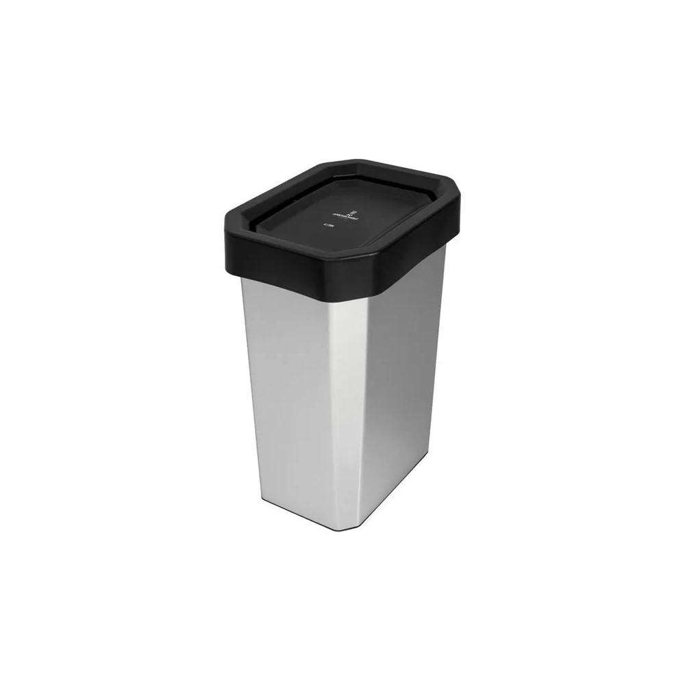 CANECA-PAPELERA ESTRABINS VAIVEN 10L NEGRO-NO APROVECHABLE-IML METALIZADO