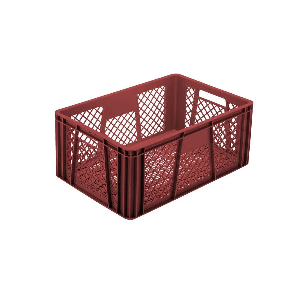 CAJA TR FDO LINEAL PARED ROMBO 60X40X25CM VINO TINTO