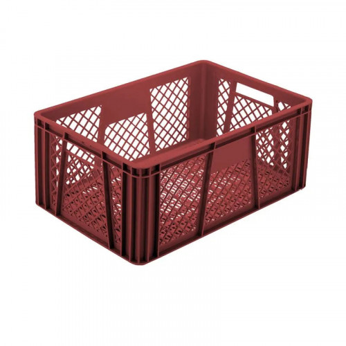 CAJA TR FDO LINEAL PARED ROMBO 60X40X25CM VINO TINTO