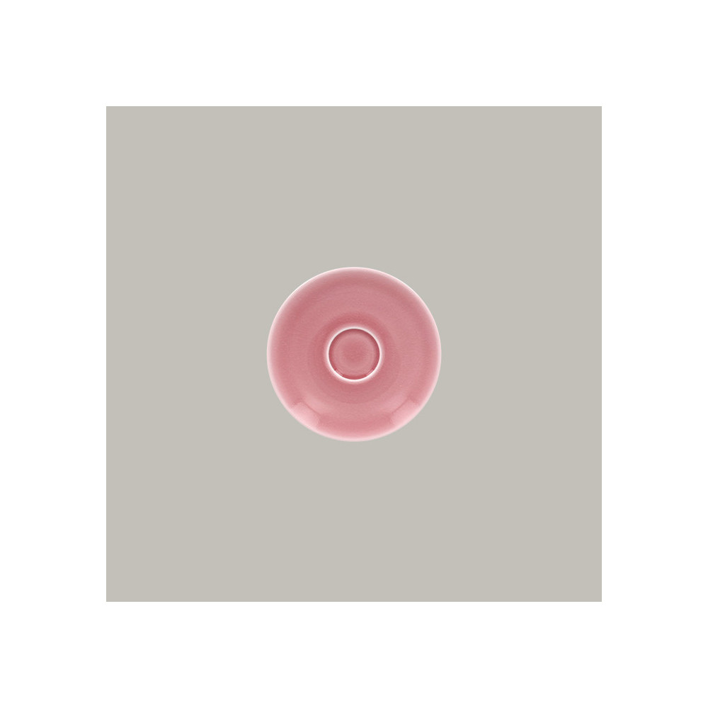 PLATILLO POCILLO ESPRESSO VINTAGE ROSADO 13CM