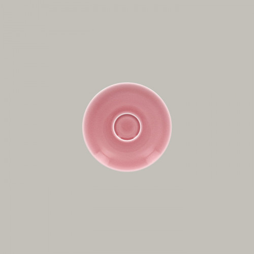 PLATILLO POCILLO ESPRESSO VINTAGE ROSADO 13CM