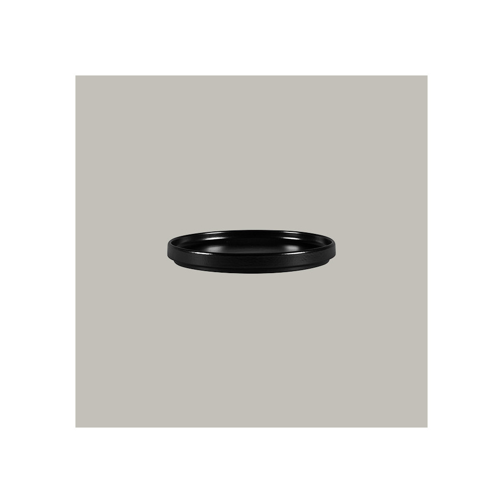PLATO REDONDO 20 CM NORDIC NEGRO