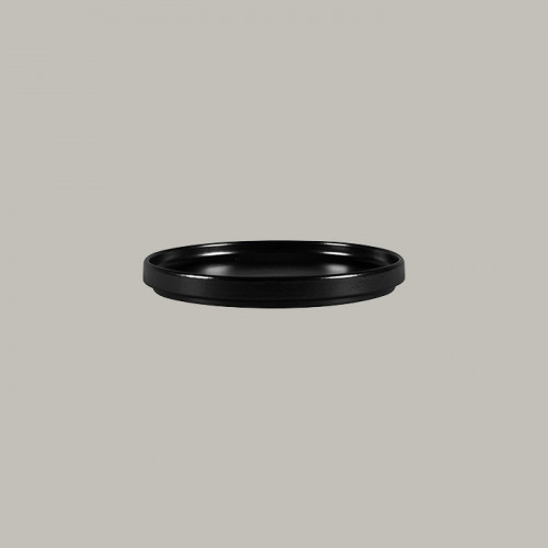 PLATO REDONDO 20 CM NORDIC NEGRO