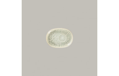 PLATO OVALADO 19 CM  PARA POCILLO TE KRUSH CELADON