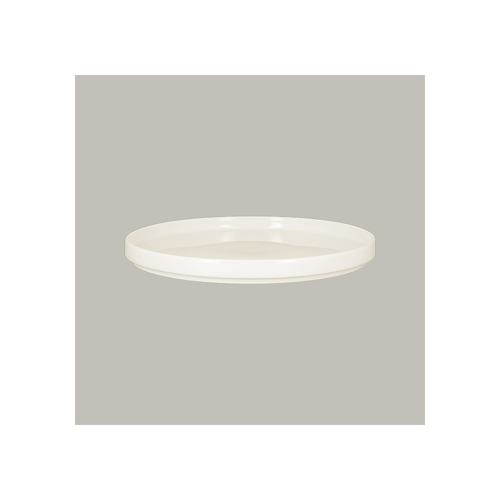 PLATO REDONDO 27 CM NORDIC BLANCO