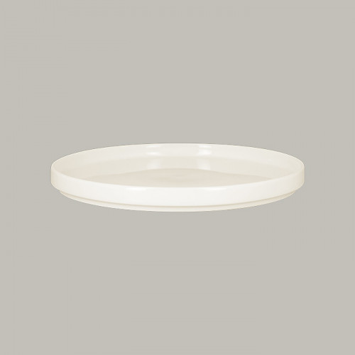 PLATO REDONDO 27 CM NORDIC BLANCO