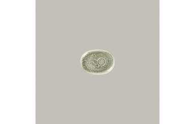 PLATO OVALADO 15 CM  PARA POCILLO ESPRESSO KRUSH SAGE