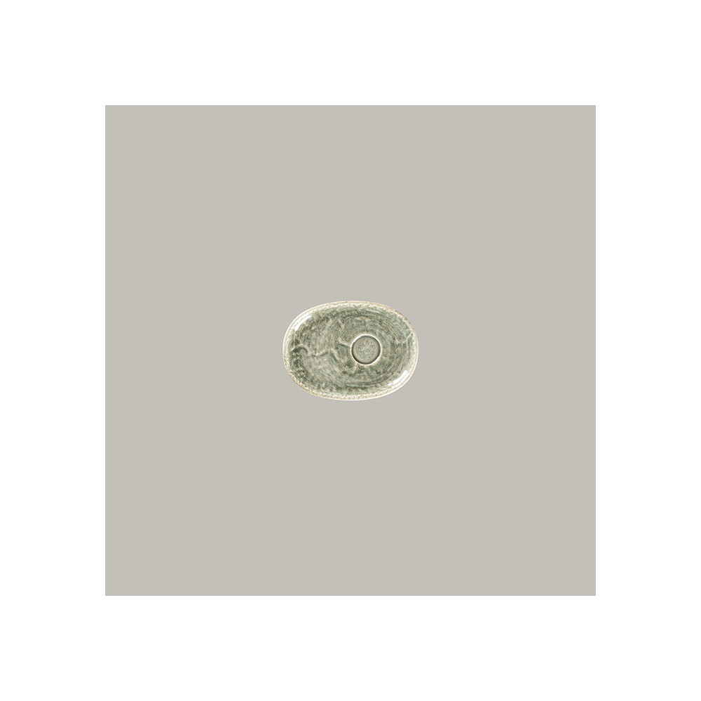 PLATO OVALADO 15 CM  PARA POCILLO ESPRESSO KRUSH SAGE