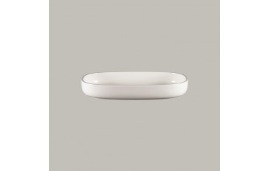 PLATO HONDO OVALADO 30 CMS EASE BLANCO
