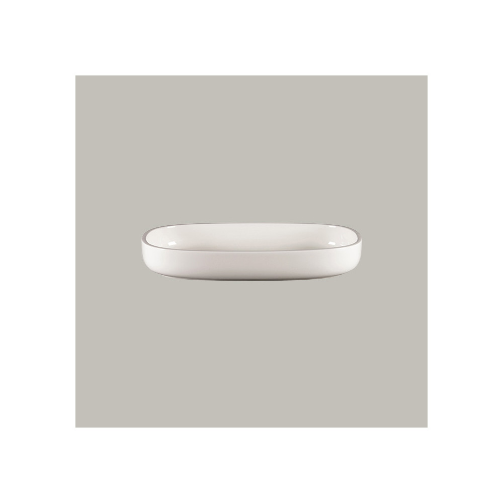 PLATO HONDO OVALADO 30 CMS EASE BLANCO