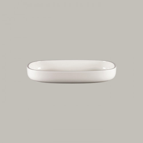 PLATO HONDO OVALADO 30 CMS EASE BLANCO