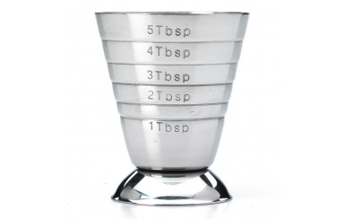 JIGGER COPA MEDIDORA 2.5 OZS PLATA BAR FLY